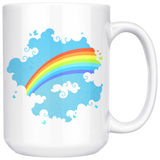 Rainbow in the Clouds Design Coffee Mug 11oz or 15oz