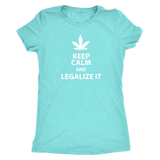 Keep Calm and Legalize It Women's Triblend T-Shirt - J & S Graphics