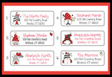 LADYBUG GNOMES Labels, Property of, ADDRESS Labels, Sets of 30 Personalized Labels