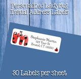 Personalized LADYBUG INITIAL Return ADDRESS Labels - Monogram, Initial, Kids, Newlyweds, Sets of 30
