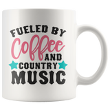 FUELED by COFFEE & COUNTRY MUSIC 11oz Coffee Mug - J & S Graphics
