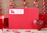 Personalized LOVE VALENTINE'S DAY Address Labels Love, Hearts Return Address - J & S Graphics