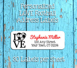 LOVE SOCCER Personalized Address Labels, Soccer Labels - J & S Graphics