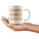 CORGI Emojis Emoticons CORGI 11oz or 15oz COFFEE MUG