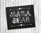 MAMA BEAR Instant Download Wall Decor Print 8x10 Arrows, Mom - J & S Graphics