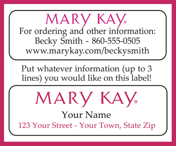 Personalized MARY KAY Catalog or Address LABELS, 30 Labels - J & S Graphics