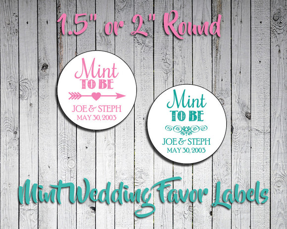 Personalized WEDDING Favor LABELS  1.5