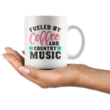 FUELED by COFFEE & COUNTRY MUSIC 11oz Coffee Mug - J & S Graphics