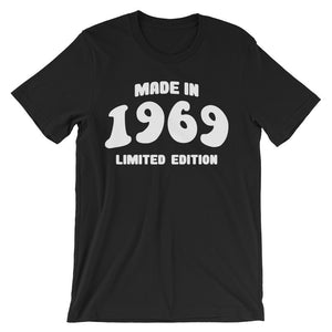 Made in 1969 Limited Edition Unisex short sleeve t-shirt - J & S Graphics