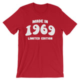 Made in 1969 Limited Edition Unisex short sleeve t-shirt - J & S Graphics