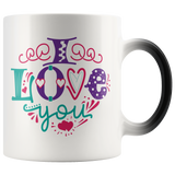 I LOVE YOU 11oz Magic Reveal Coffee Mug - J & S Graphics