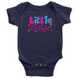 Little Sister Baby Snap Bodysuit Onesie - J & S Graphics