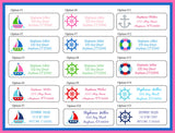 Personalized NAUTICAL Address Labels, Return Address Labels, Sailor, Ship, Anchor, Boat - J & S Graphics