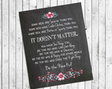 BE THE NICE KID 8x10 Typography Wall Decor, Faux Chalkboard, Anti-Bullying Print - J & S Graphics