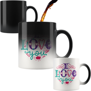 I LOVE YOU 11oz Magic Reveal Coffee Mug - J & S Graphics