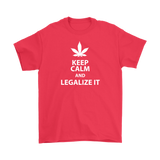 Keep Calm and Legalize It Men's T-Shirt - J & S Graphics