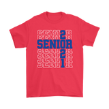 SENIOR Class 2021 T-Shirt, High School Color Blue, Men's & Women's