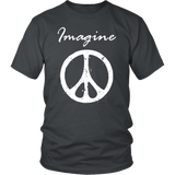 IMAGINE PEACE Short Sleeve Unisex T-Shirt - J & S Graphics