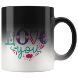 I LOVE YOU 11oz Magic Reveal Coffee Mug - J & S Graphics