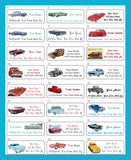 Personalized Old CLASSIC CARS Return Address Labels - 30 labels per sheet - J & S Graphics