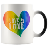 LOVE IS LOVE 11oz Magic Reveal Coffee Mug - J & S Graphics