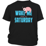 Wake Me When it's Saturday Sloth T-Shirt, Men's, Women's, Childrens