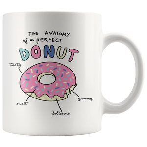 The Anatomy of a Donut Coffee Mug - J & S Graphics