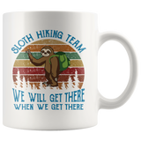 SLOTH HIKING TEAM COFFEE MUG 11oz or 15oz