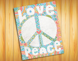 LOVE and PEACE SIGN 8x10 Wall Art INSTANT DOWNLOAD - J & S Graphics