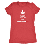 Keep Calm and Legalize It Women's Triblend T-Shirt - J & S Graphics