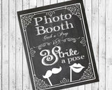 Rustic Look PHOTO BOOTH 8x10 Wedding Decor Print - J & S Graphics