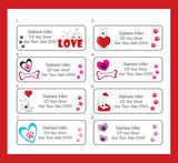 Personalized PUPPY LOVE, Dogs, Puppies Return Address Labels - J & S Graphics