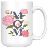 MOM Floral Coffee Mug 11oz or 15oz