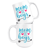 Mom of Boys Coffee Mug 11oz or 15oz