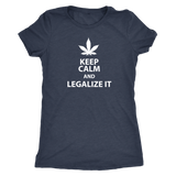 Keep Calm and Legalize It Women's Triblend T-Shirt - J & S Graphics