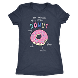 The ANATOMY of a DONUT Women's Triblend T-Shirt - J & S Graphics