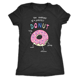 The ANATOMY of a DONUT Women's Triblend T-Shirt - J & S Graphics