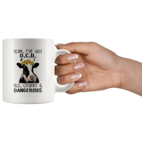 I've Got OCD... OLD, CRANKY and DANGEROUS Cute Cow COFFEE MUG 11oz or 15oz