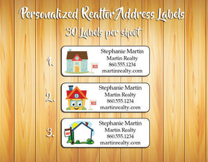 Personalized REALTOR / REAL ESTATE Return Address Labels - J & S Graphics