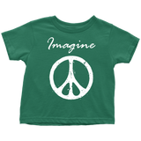 IMAGINE PEACE Short Sleeve Toddler T-Shirt - J & S Graphics