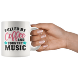 FUELED by COFFEE & COUNTRY MUSIC 11oz Coffee Mug - J & S Graphics