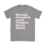 FRIENDS Name List Women's T-Shirt