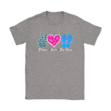 PEACE LOVE FLIP FLOPS Women's T-Shirt - J & S Graphics