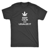 Keep Calm and Legalize It Men's Triblend T-Shirt - J & S Graphics