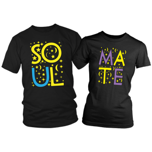 His and Hers Matching COUPLES SOUL MATE T-Shirts - J & S Graphics