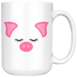 Cute Pig Face 11oz or 15oz COFFEE MUG