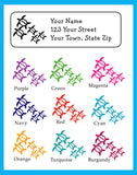 Personalized SEA TURTLE FAMILY Return Address Labels - J & S Graphics