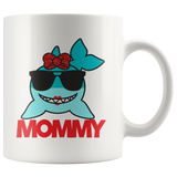 Couples COFFEE MUG Set, Mommy Shark & Daddy Shark Matching Mugs