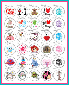 Round Everyday Seals / Labels / Stickers -  1" or 1 1/2" Round - J & S Graphics