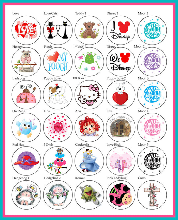 Round Everyday Seals / Labels / Stickers -  1